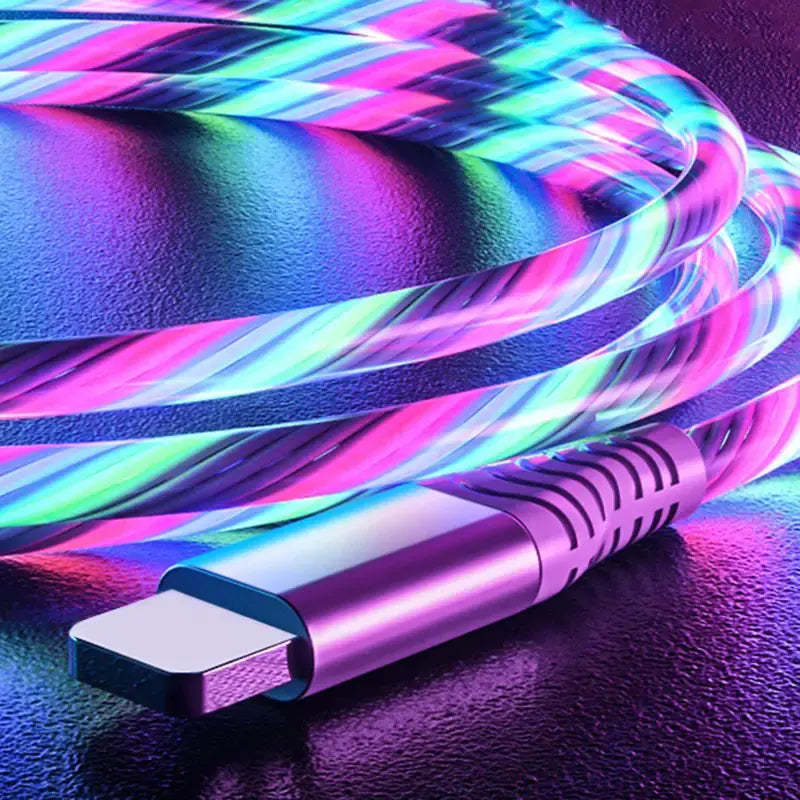 1M LED USB Type C Fast Charging and Data Cable