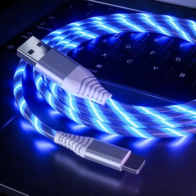 1M LED USB Type C Fast Charging and Data Cable