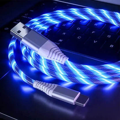 1M LED USB Type C Fast Charging and Data Cable