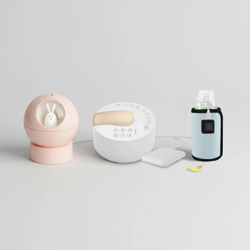 Parent’s Peace Pack Travel Edition Not just for the nursery—this trio makes every night easier, wherever life takes you.