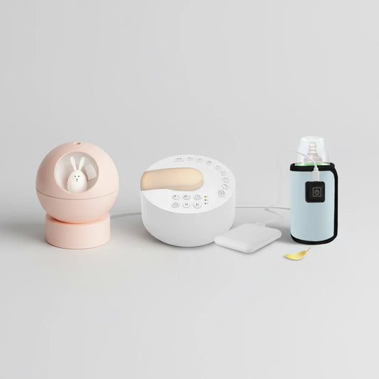 Parent’s Peace Pack Travel Edition Not just for the nursery—this trio makes every night easier, wherever life takes you.