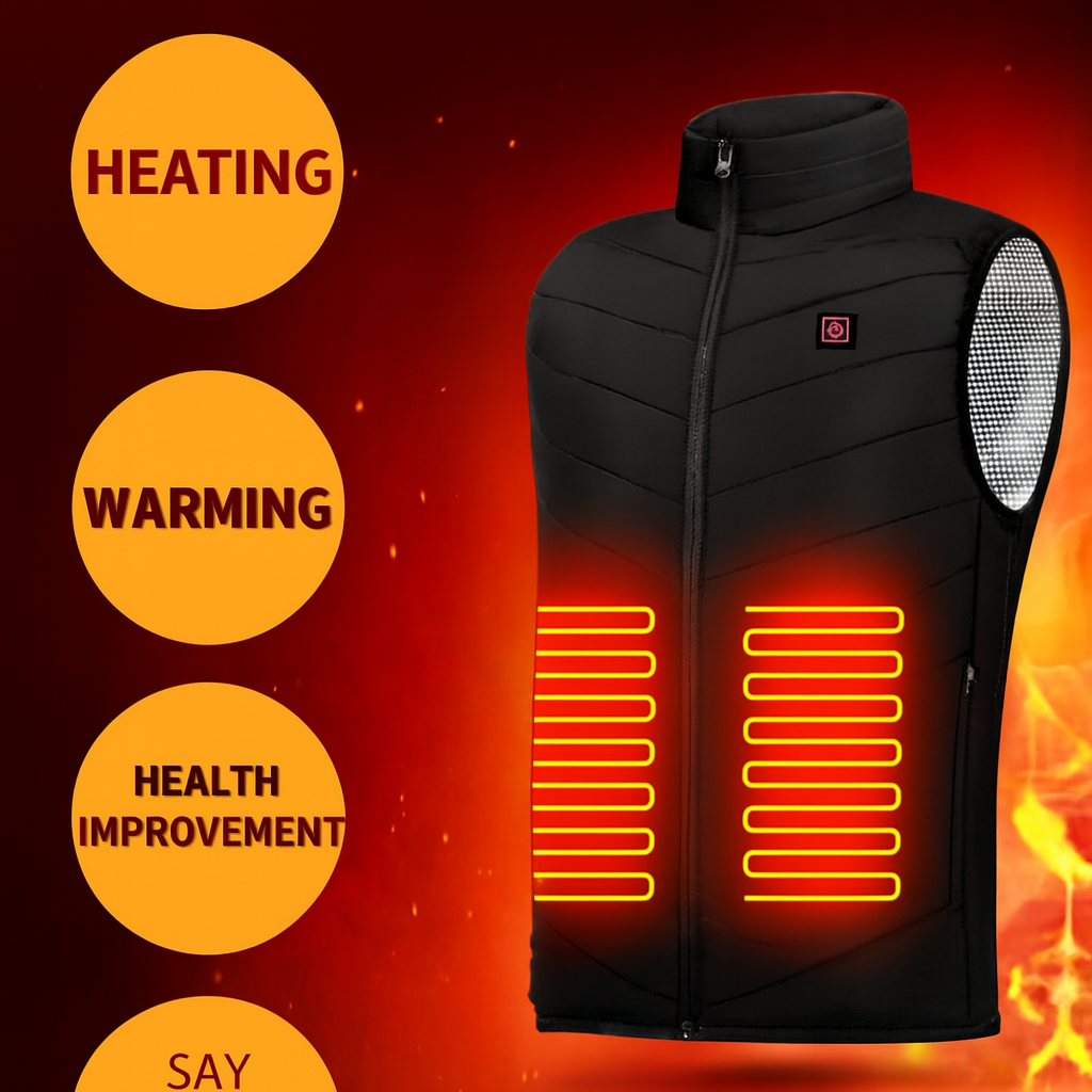 Stay Cozy. Save Cash. That’s Our Heat Promise. Unisex USB Heated Winter Jacket – Stylish and Warm for Outdoor Adventures